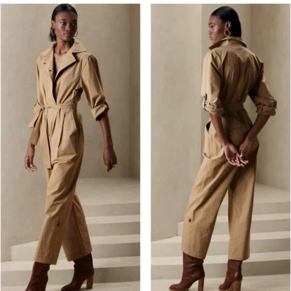 Banana Republic Beige Jumpsuit - Picture 2 of 14